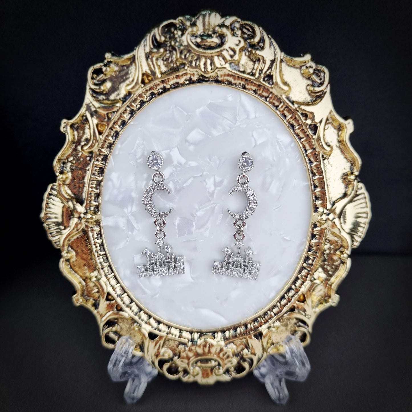 Silver Millennium Palace Earrings