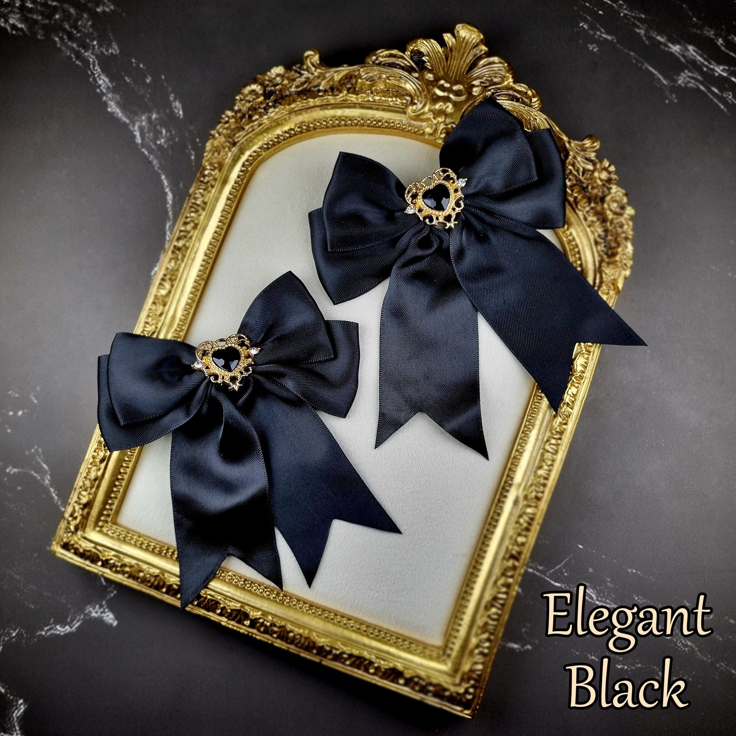Elegant Heart (Lolita Hat & Ribbons Set)