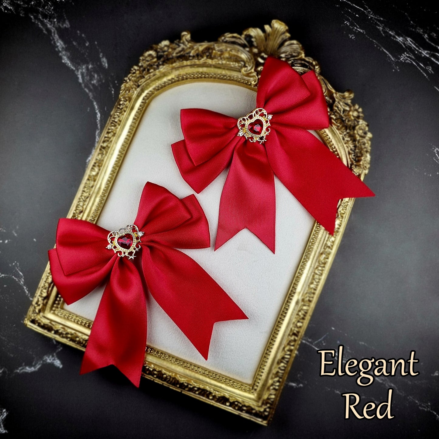 Elegant Heart (Lolita Hat & Ribbons Set)