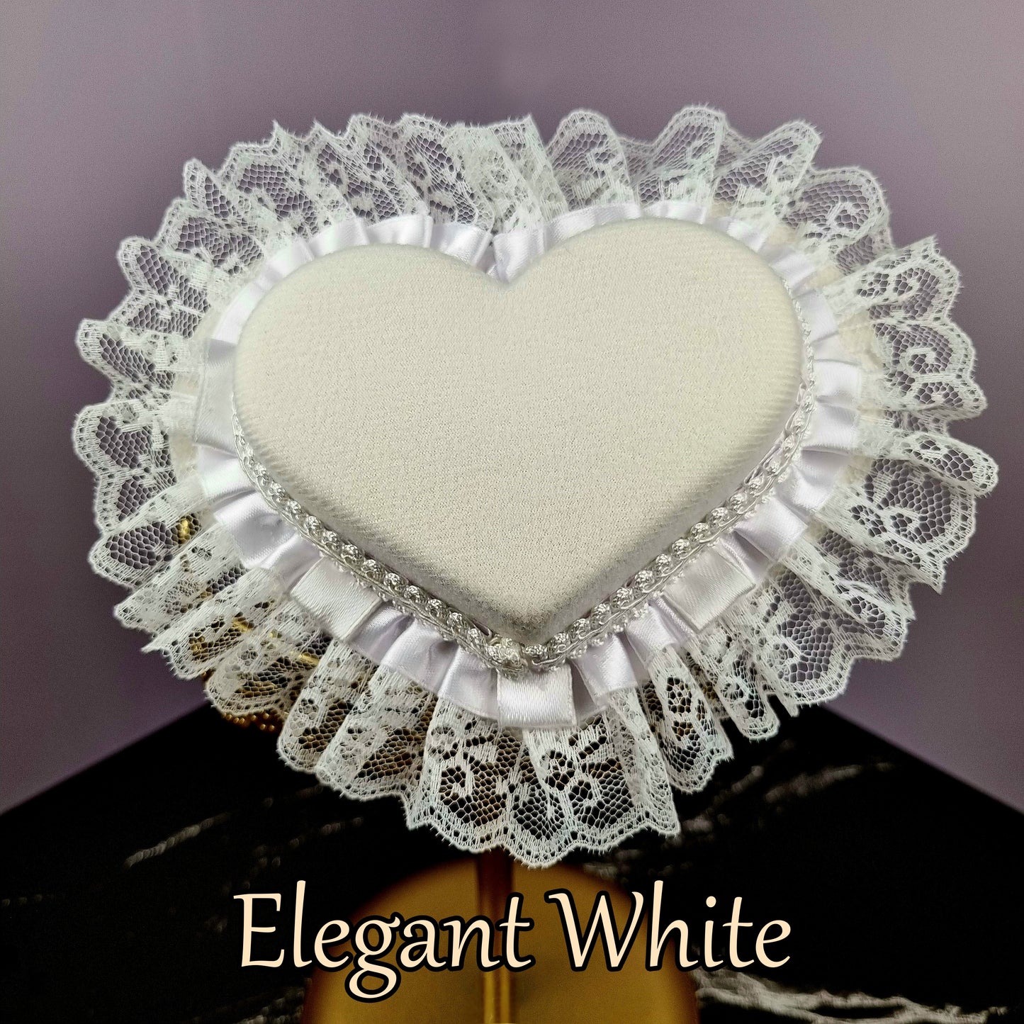 Elegant Heart (Lolita Hat & Ribbons Set)