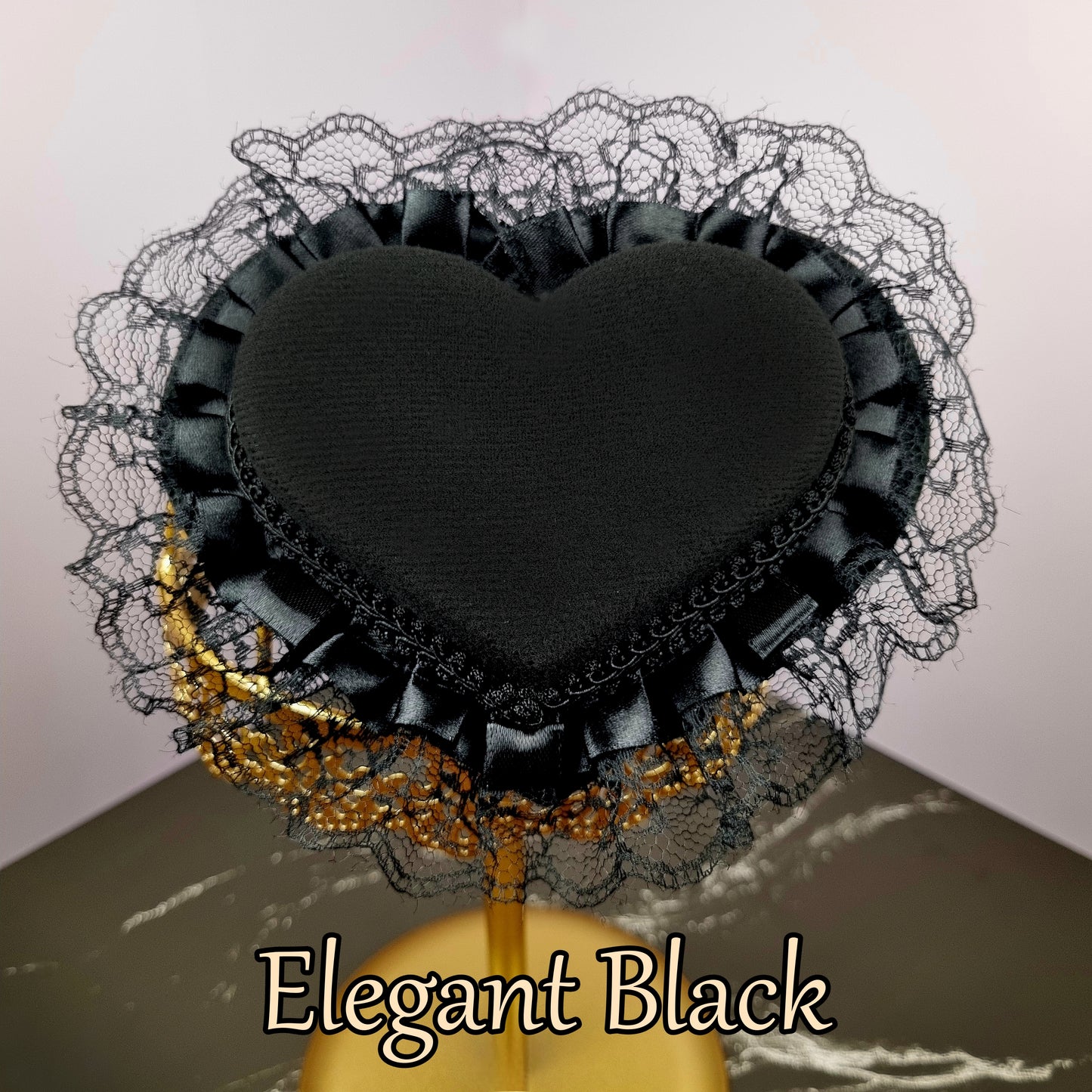 Elegant Heart (Lolita Hat & Ribbons Set)