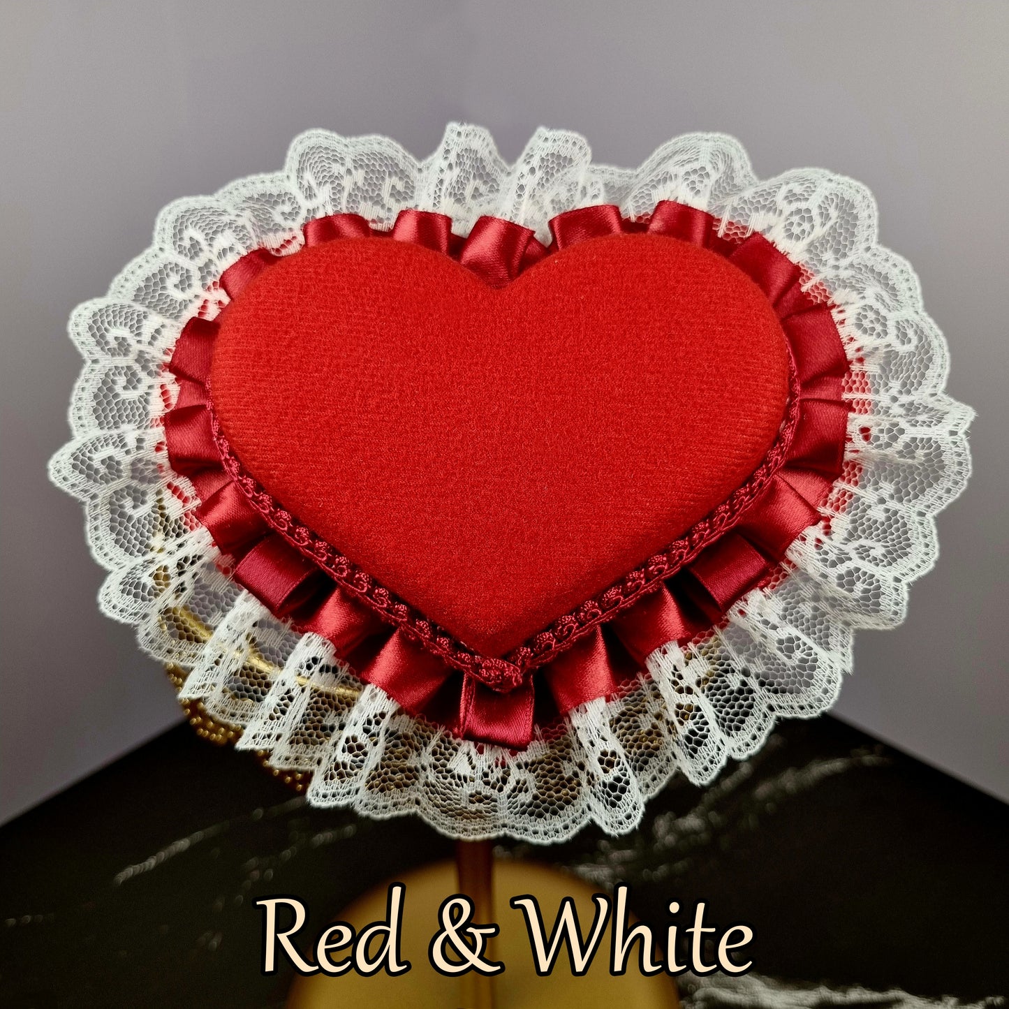 Elegant Heart (Lolita Hat & Ribbons Set)