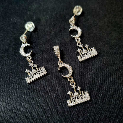 Silver Millennium Palace Earrings