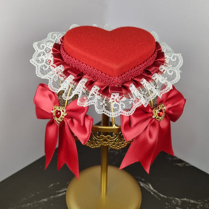 Elegant Heart (Lolita Hat & Ribbons Set)