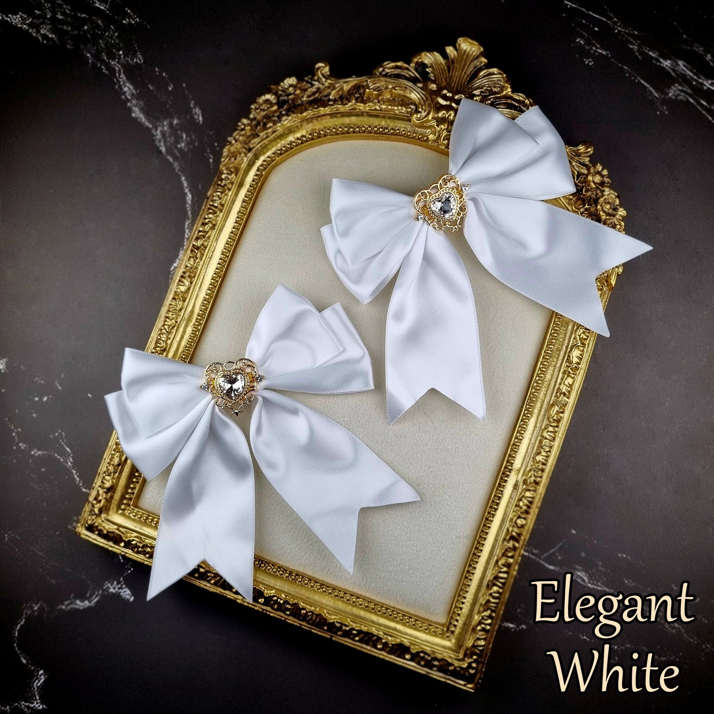 Elegant Heart (Lolita Hat & Ribbons Set)