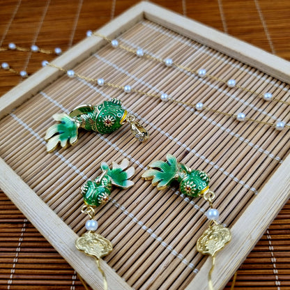 Auspicious Goldfish Jewellery Set (Limited Edition)