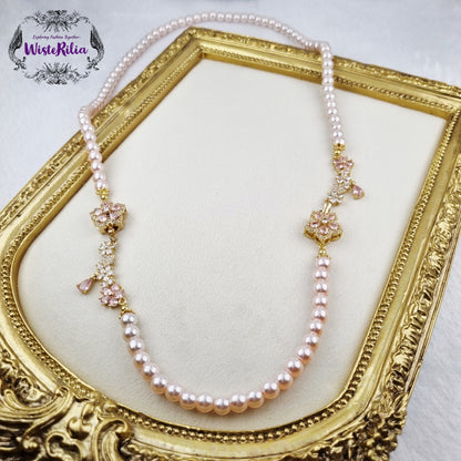 Pearly Sakura 2-in-1 Necklace & Bracelet set
