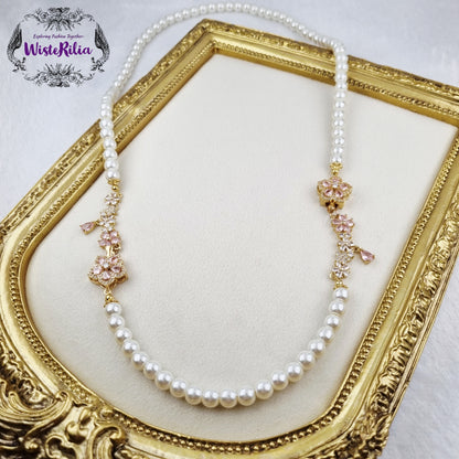 Pearly Sakura 2-in-1 Necklace & Bracelet set