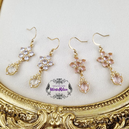 Sakura Crystal Earrings