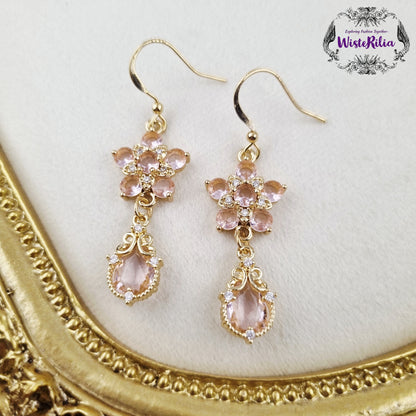 Sakura Crystal Earrings