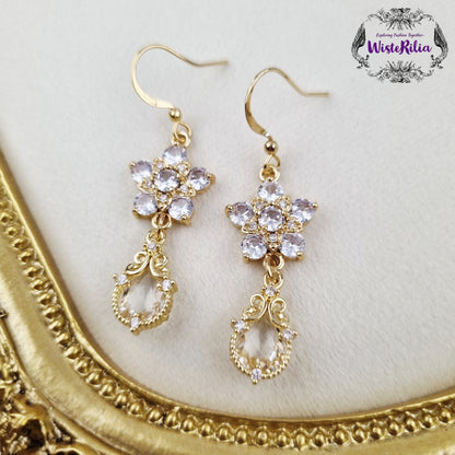 Sakura Crystal Earrings