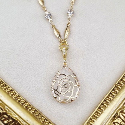 Elegant Rose Necklace