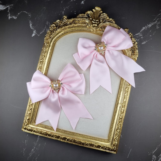 Pearly Heart Ribbons