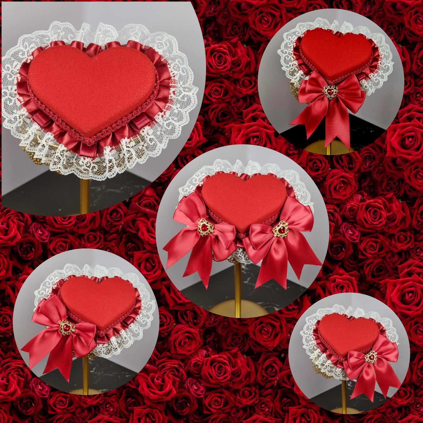 Elegant Heart Ribbons